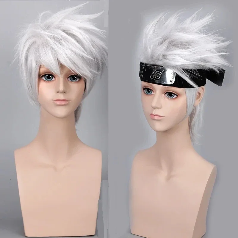 Anime Cosplay Naruto - Anime Hatake Kakashi Short Synthetic Wigs