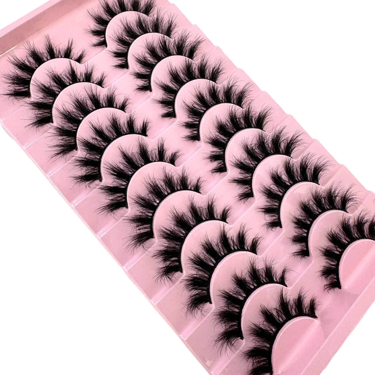 Anime Cosplay Lashes - 10Pairs Fluffy Artificial Mink Eyelashes Slim