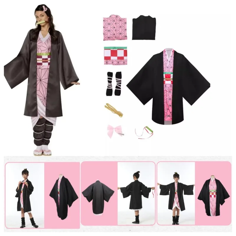Anime Cosplay Nezuko - Halloween Anime Kamado Nezuko Cosplay Costume