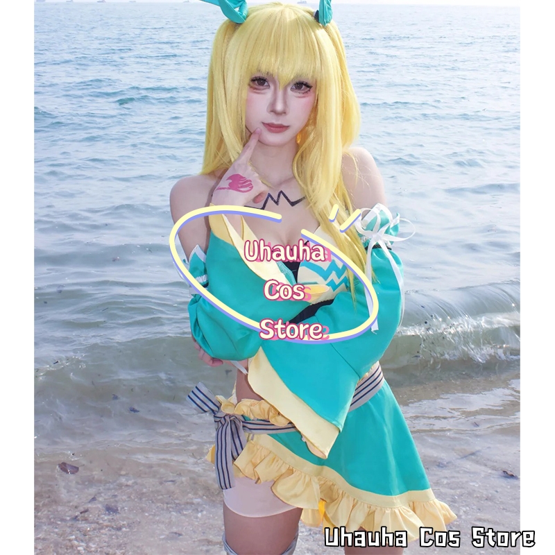 Anime Cosplay Outfits Female - Anime Lucy Heartfilia Cosplay Costume Party