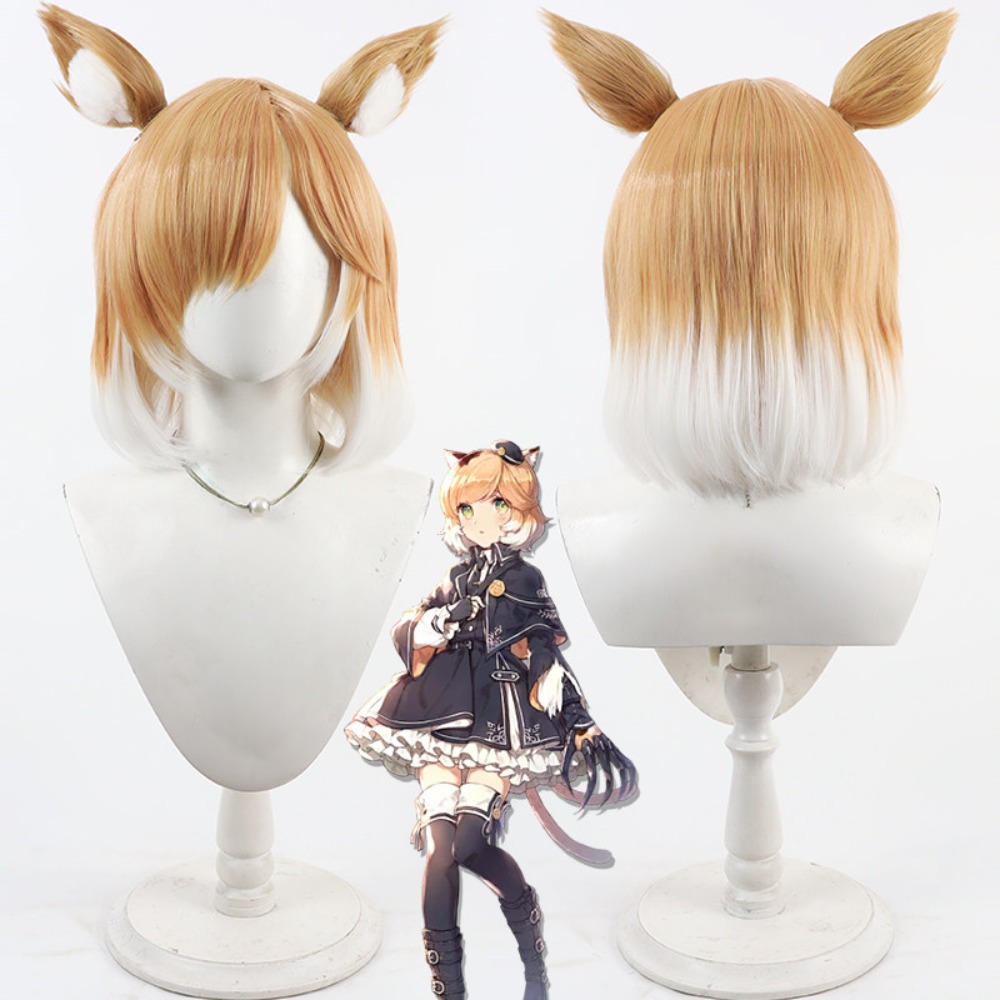 Anime Cosplay Realistic - Arknights Mousse Cosplay Wig Realistic Scalp