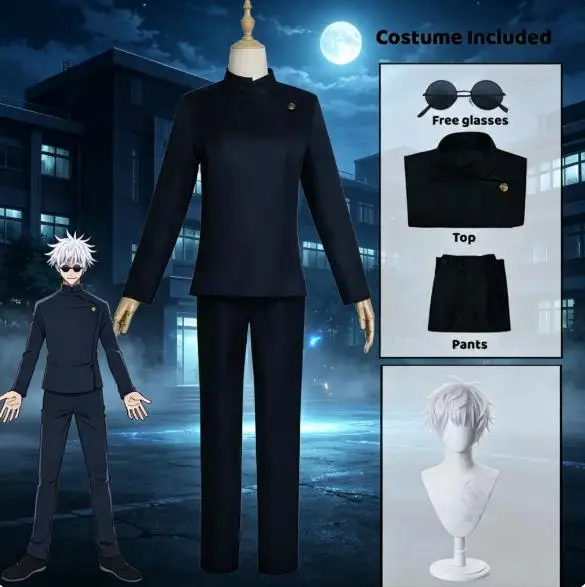 Jujutsu Kaisen Uniform - Anime gojo satoru cosplay uniforme jujutsu