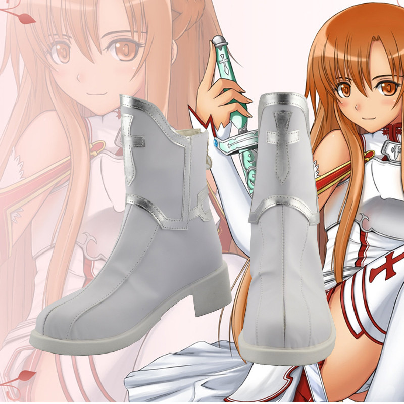 Sword Art Online Cape - Game Anime Cosplay Shoes Yuuki Asuna