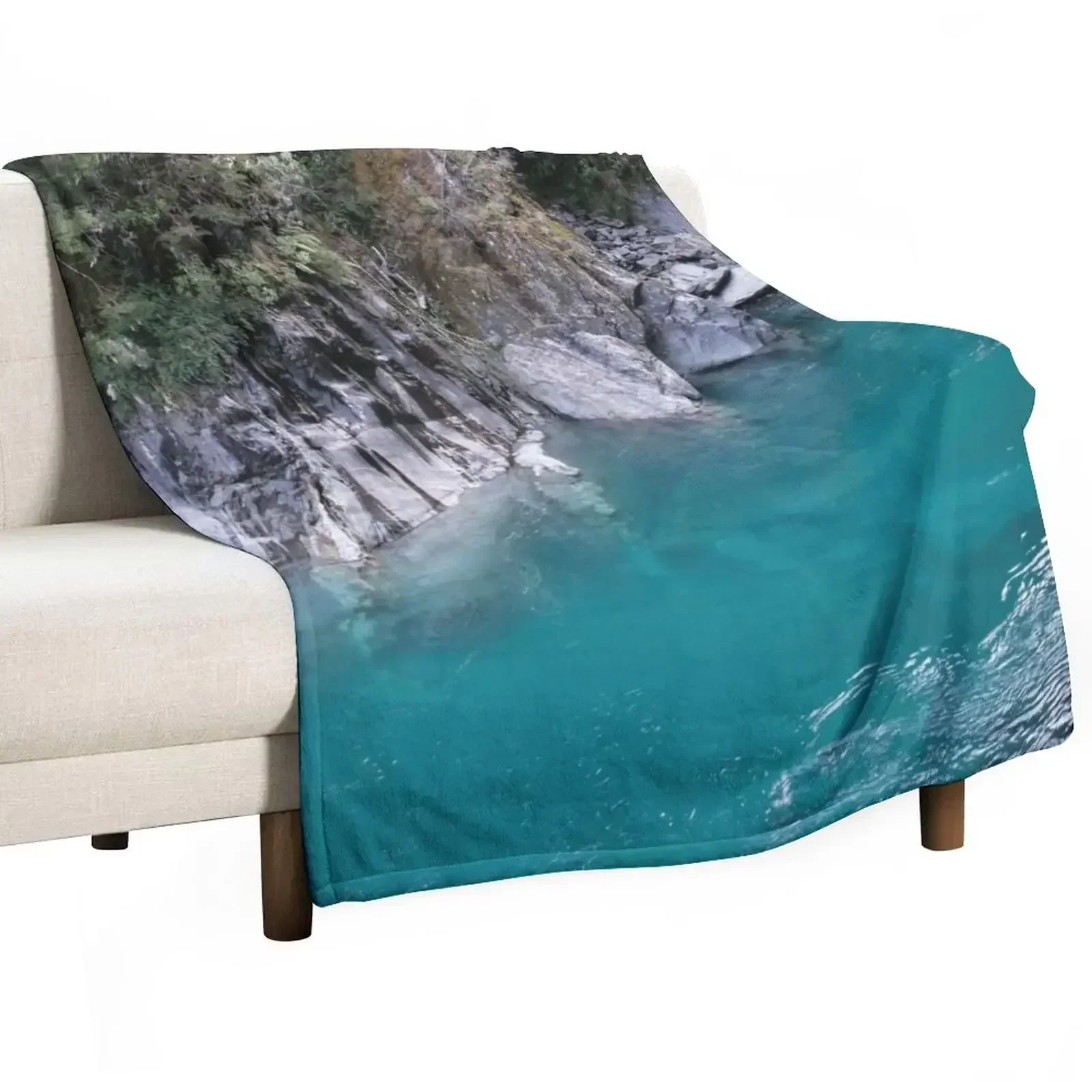 Anime Cosplay New Zealand - New Zealand blue pools Throw Blanket