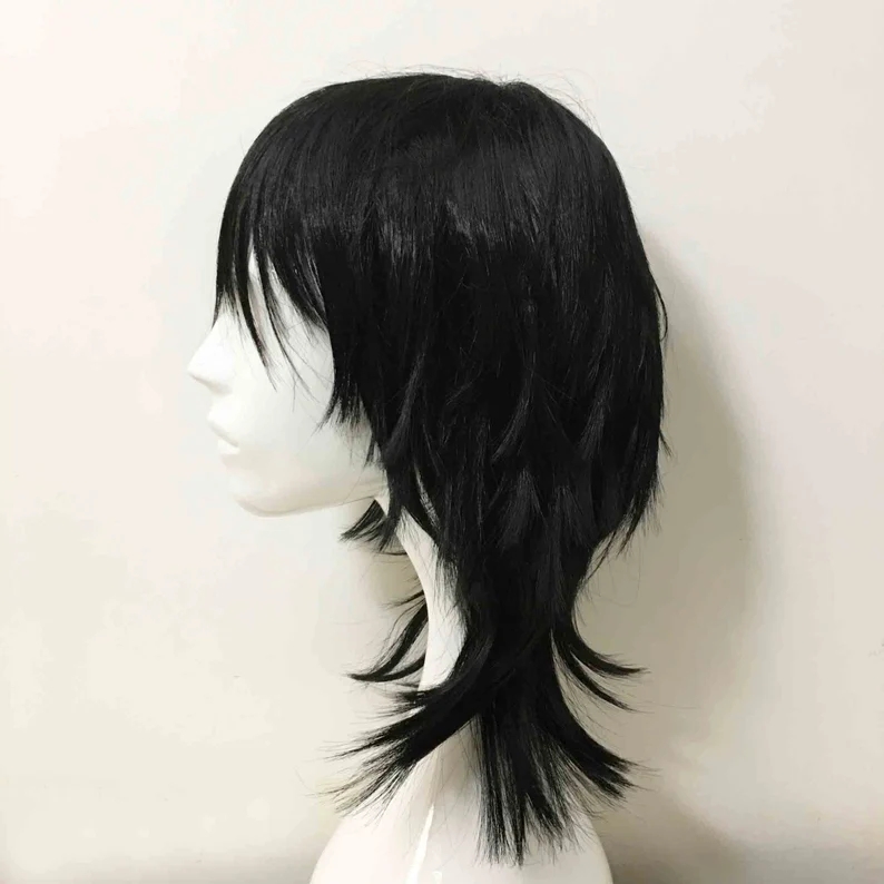 Emo Wig Unisex Black Mullet St - огляд і ціна Sword Art Online Cape