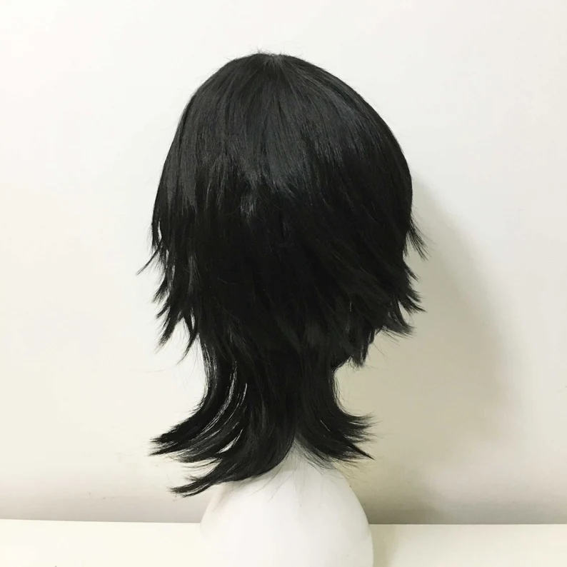 Emo Wig Unisex Black Mullet St - огляд і ціна Sword Art Online Cape