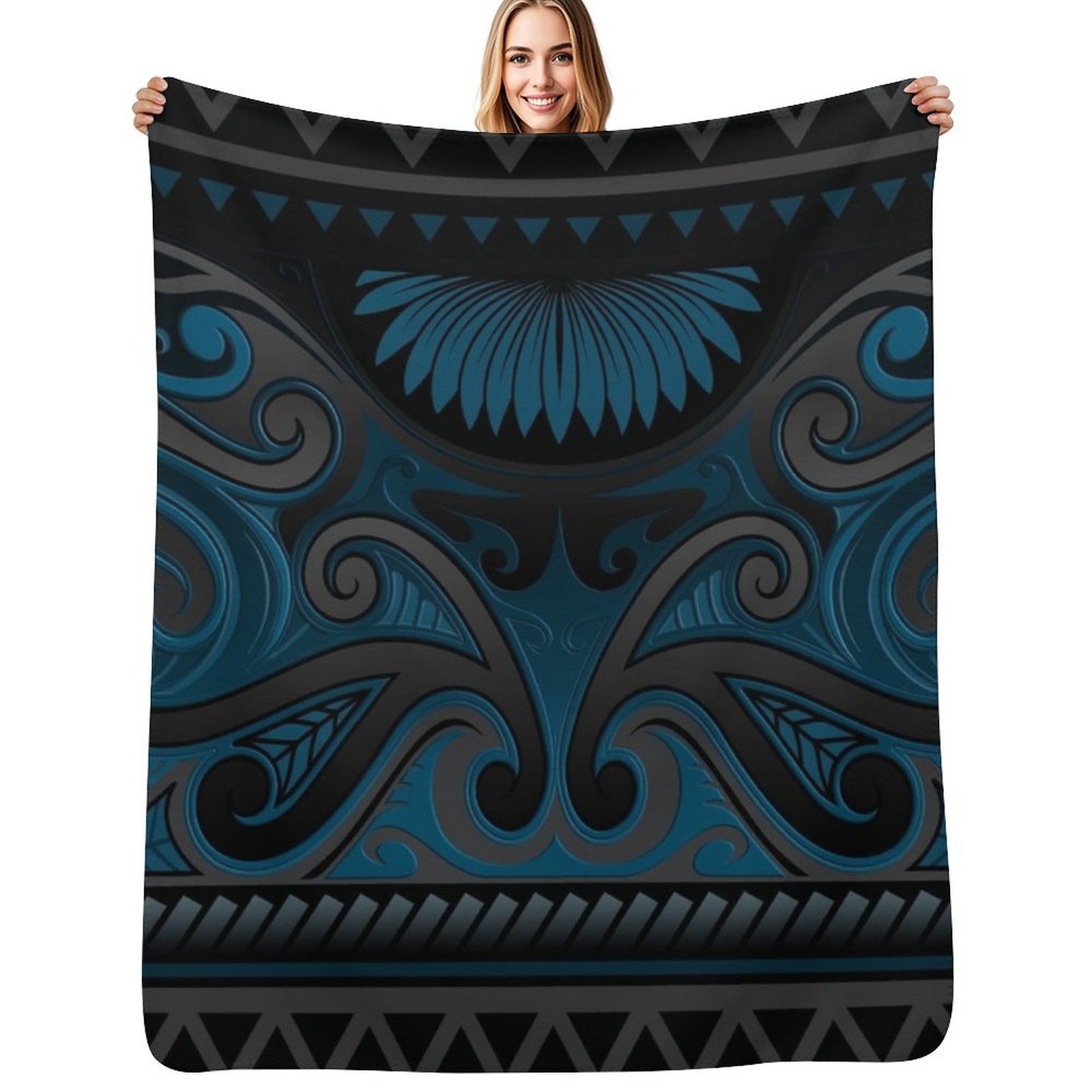 Blue Grey Ornate Maori Design, - огляд і ціна Anime Cosplay New Zealand