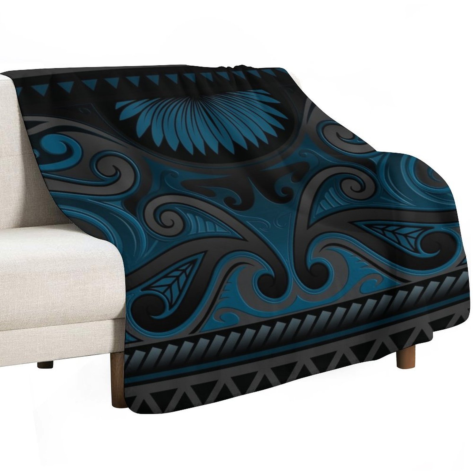 Blue Grey Ornate Maori Design, - огляд і ціна Anime Cosplay New Zealand
