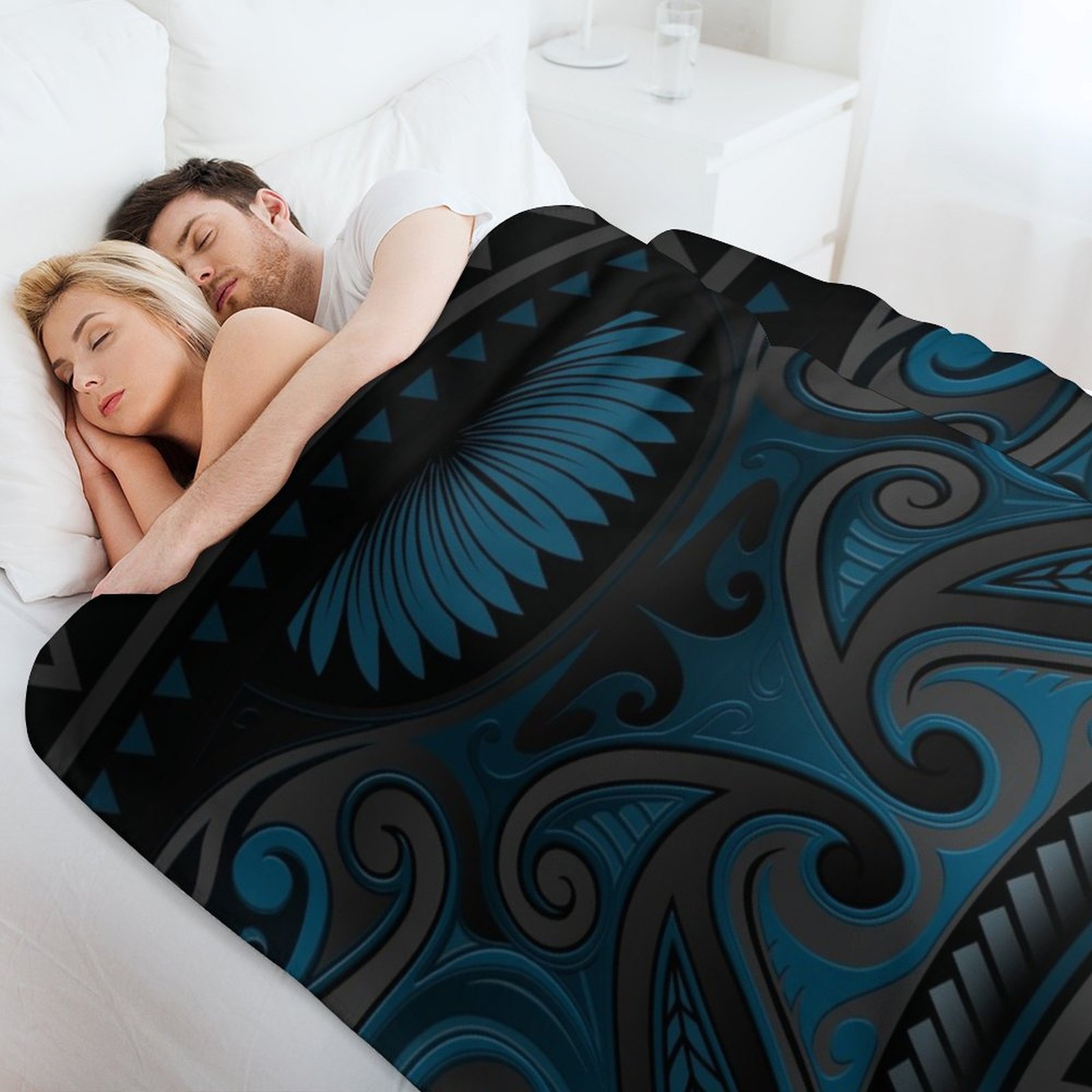 Blue Grey Ornate Maori Design, - огляд і ціна Anime Cosplay New Zealand