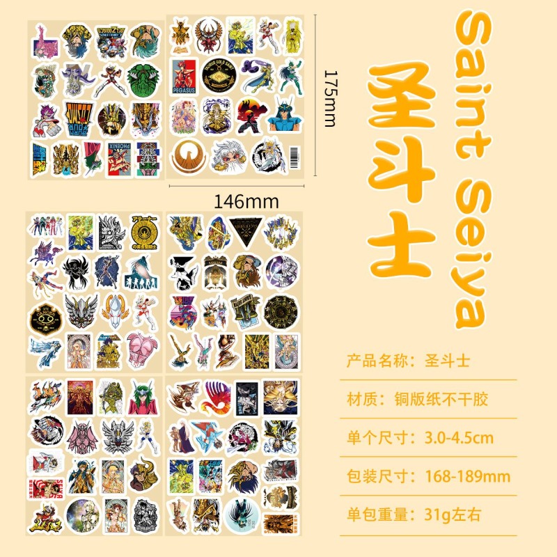 101Pcs Saint Seiya Anime Stick - огляд і ціна Anime Cosplay In Japan