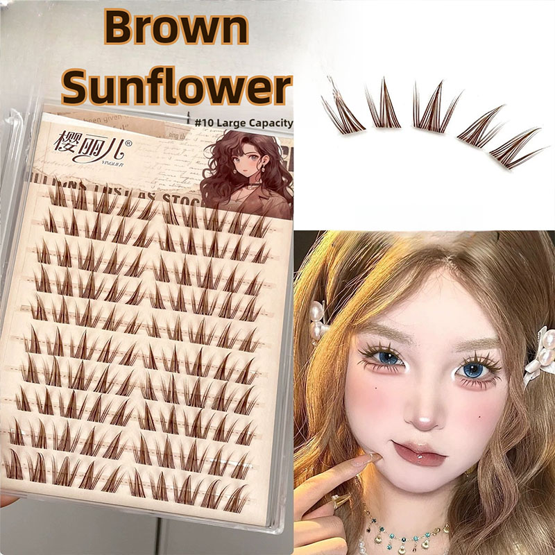 Brown Sunflower False Eyelash  - огляд і ціна Anime Cosplay Lashes
