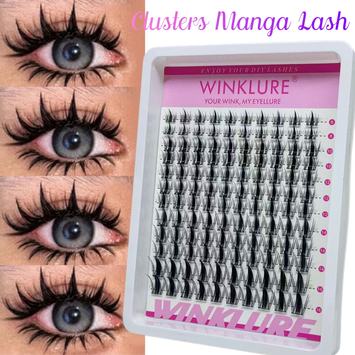 WINKLURE Manga Lash Clusters K - огляд і ціна Anime Cosplay Lashes