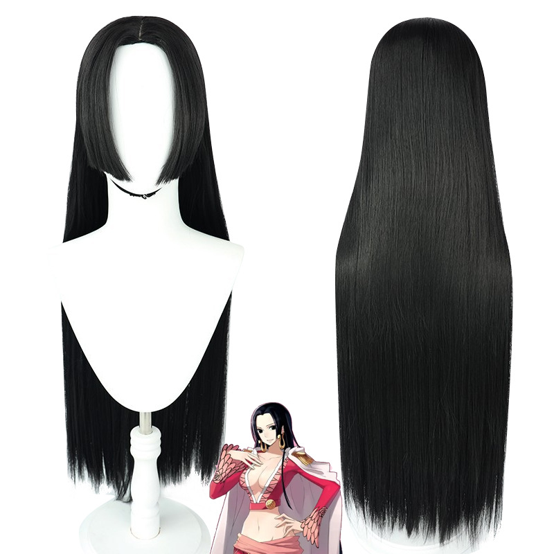 Anime Boa Hancock Cosplay Wig  - огляд і ціна Anime Cosplay Girl With Black Hair