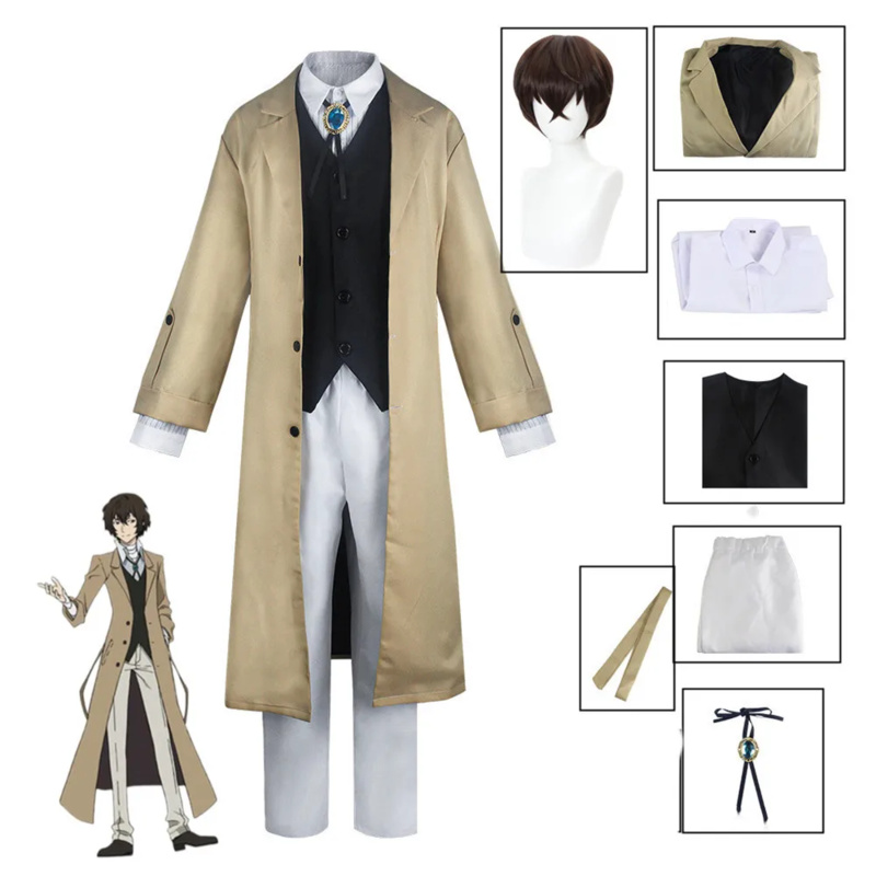 Bungo Stray Dogs Cosplay Dazai - огляд і ціна Anime Cosplay Manga