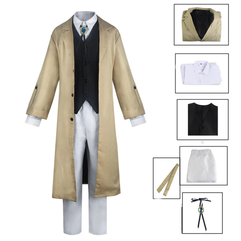 Bungo Stray Dogs Cosplay Dazai - огляд і ціна Anime Cosplay Manga