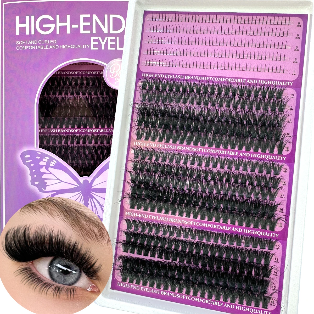 20Rows DIY Manga Cluster Eyela - огляд і ціна Anime Cosplay Lashes