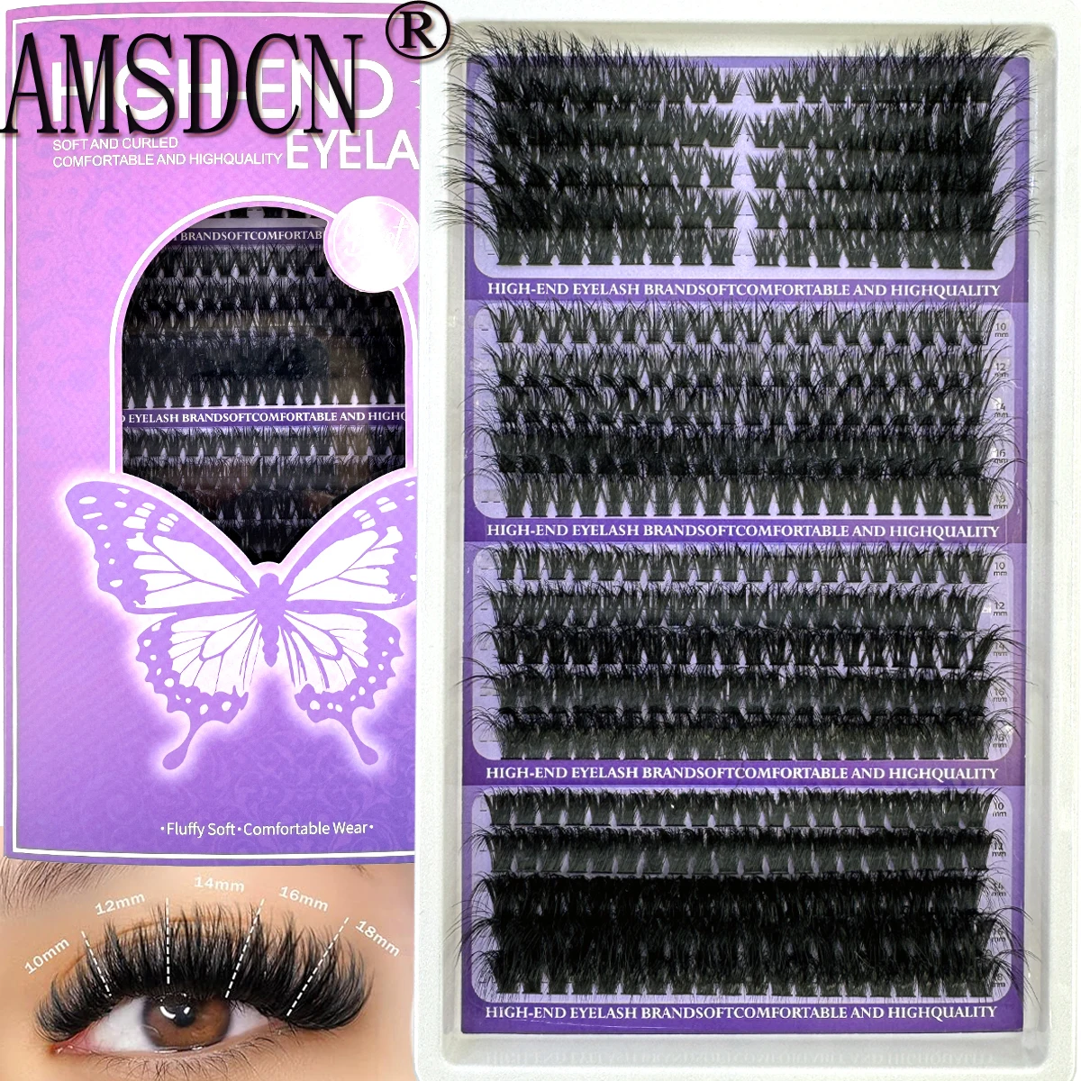 20Rows DIY Manga Cluster Eyela - огляд і ціна Anime Cosplay Lashes