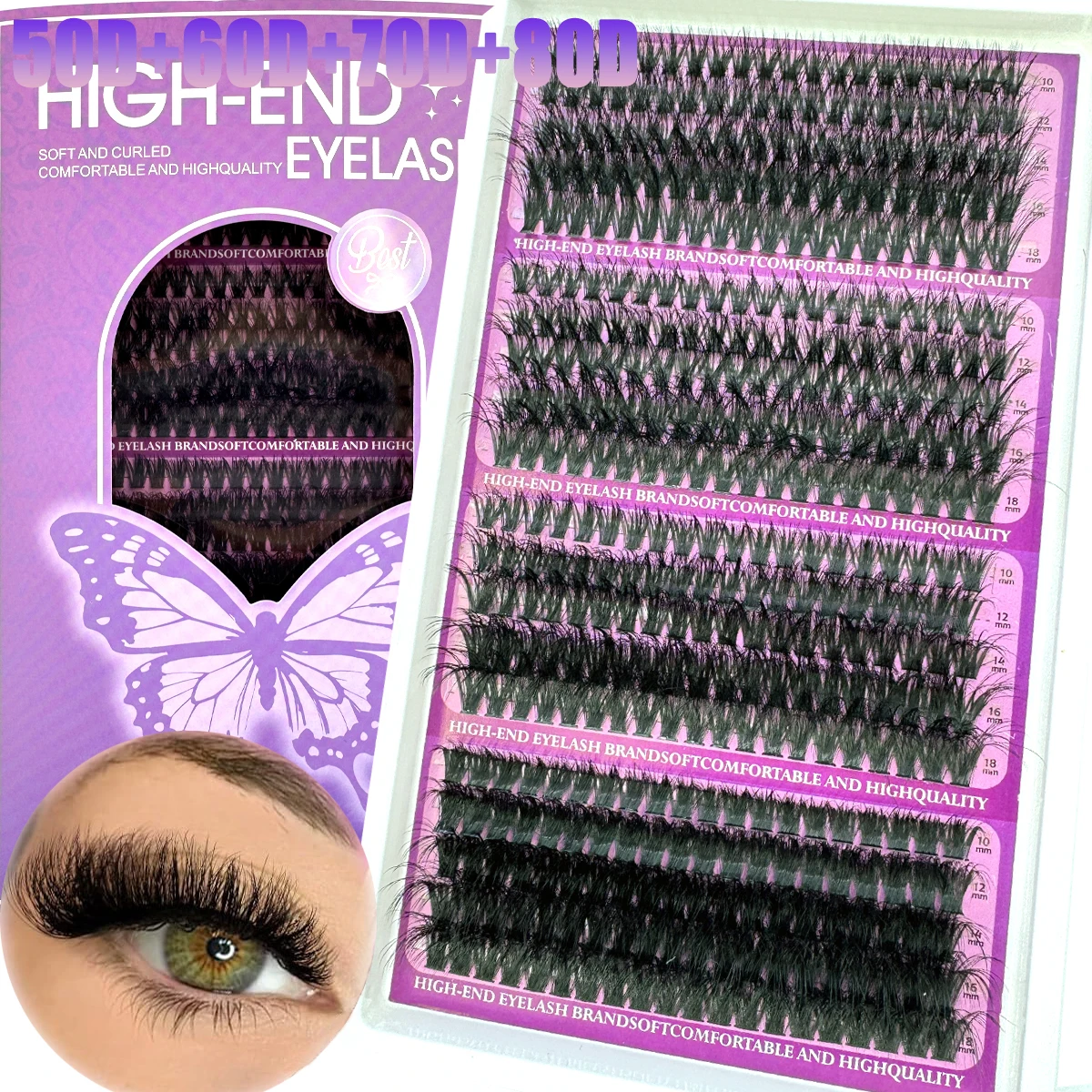 20Rows DIY Manga Cluster Eyela - огляд і ціна Anime Cosplay Lashes
