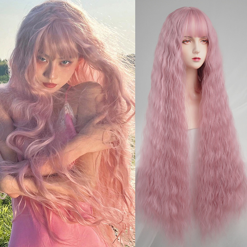 Front Bangs Wig Long Water Wav - огляд і ціна Anime Cosplay Realistic