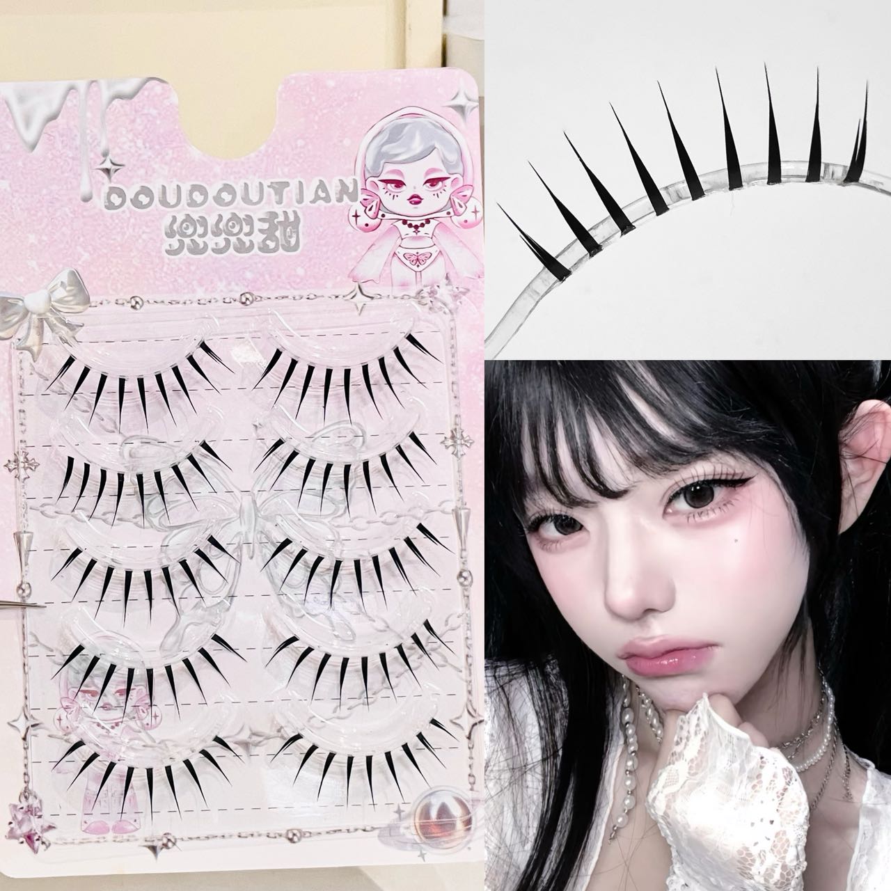 Doudoutian Wet Look Spiky Full - огляд і ціна Anime Cosplay Lashes
