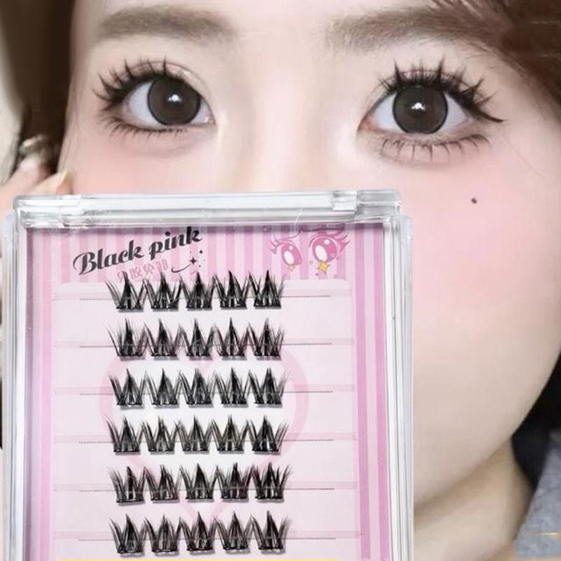 6 Rows Diy Segmented False Eye - огляд і ціна Anime Cosplay Lashes
