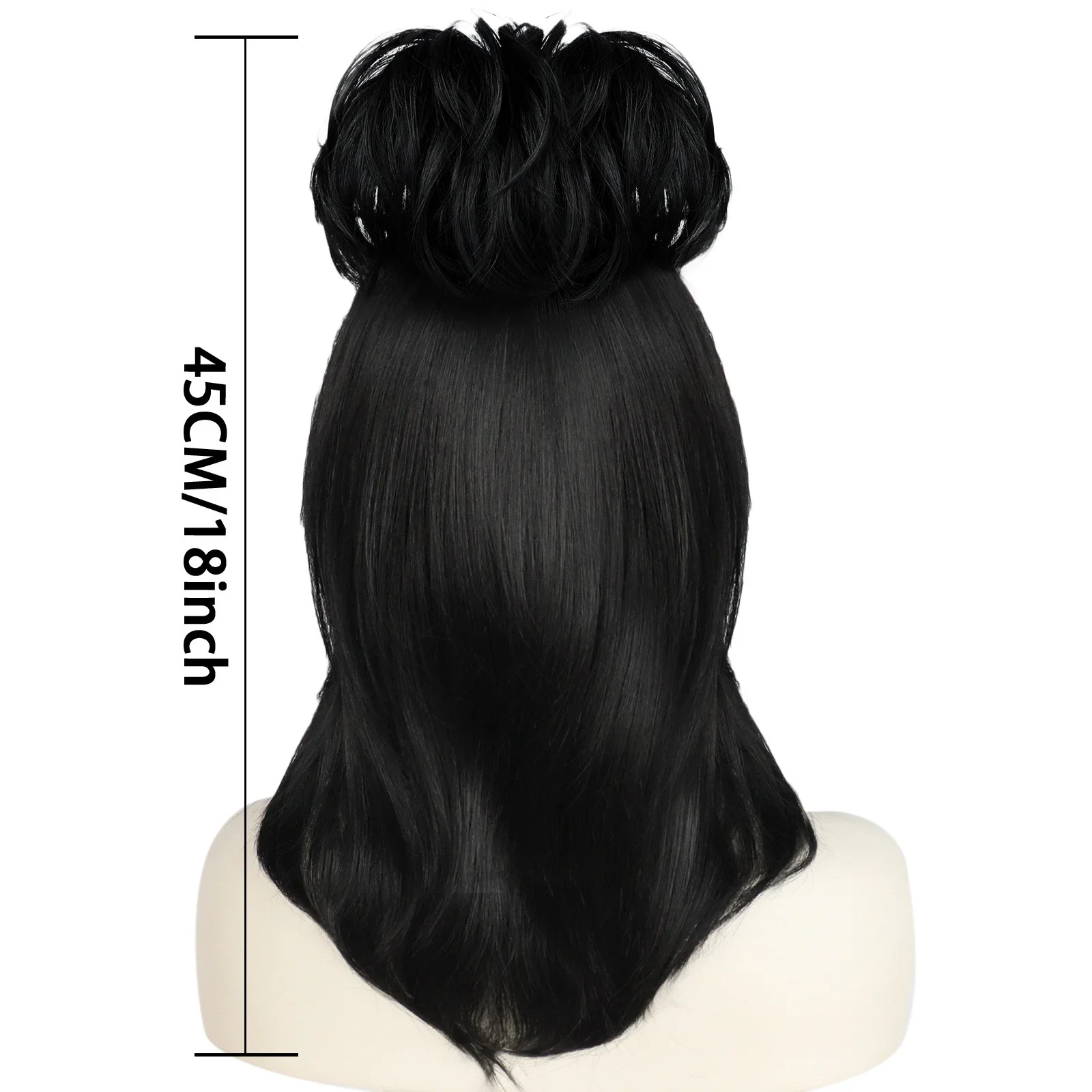 Lydia Deetz Cosplay Wig Bride  - огляд і ціна Anime Cosplay Girl With Black Hair
