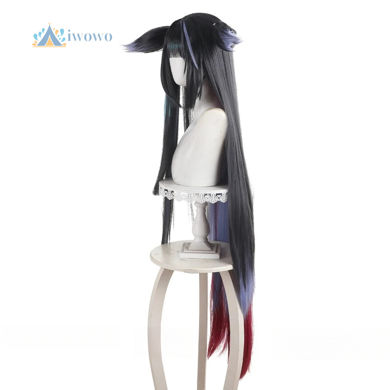 Arknights Mio Cosplay Wig Blac - огляд і ціна Anime Cosplay Girl With Black Hair