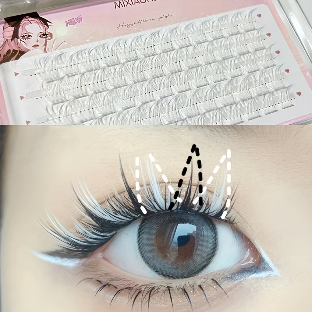Mixiaohe Colorful Eyelashes 60 - огляд і ціна Anime Cosplay Lashes