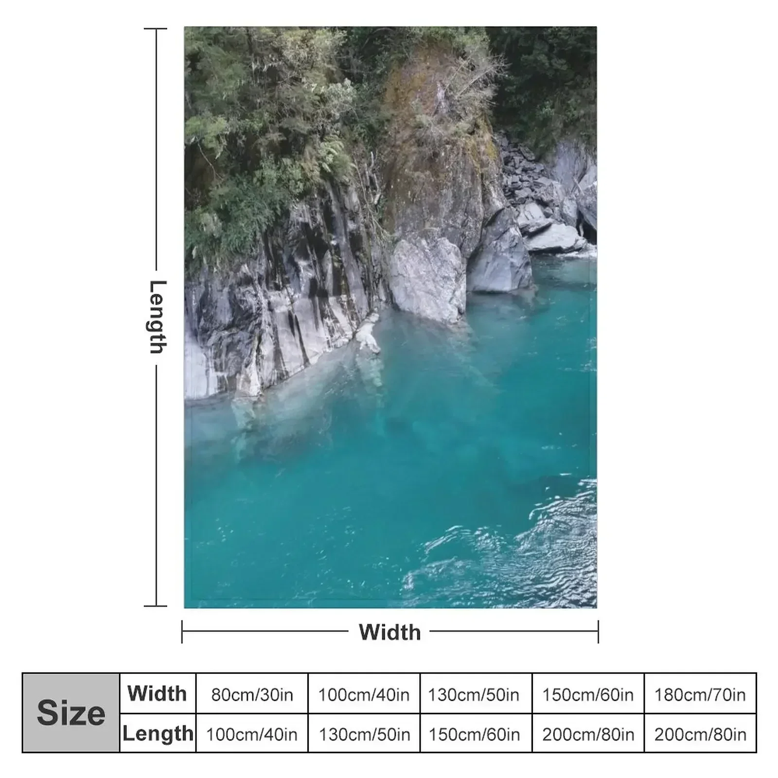 New Zealand blue pools Throw B - огляд і ціна Anime Cosplay New Zealand