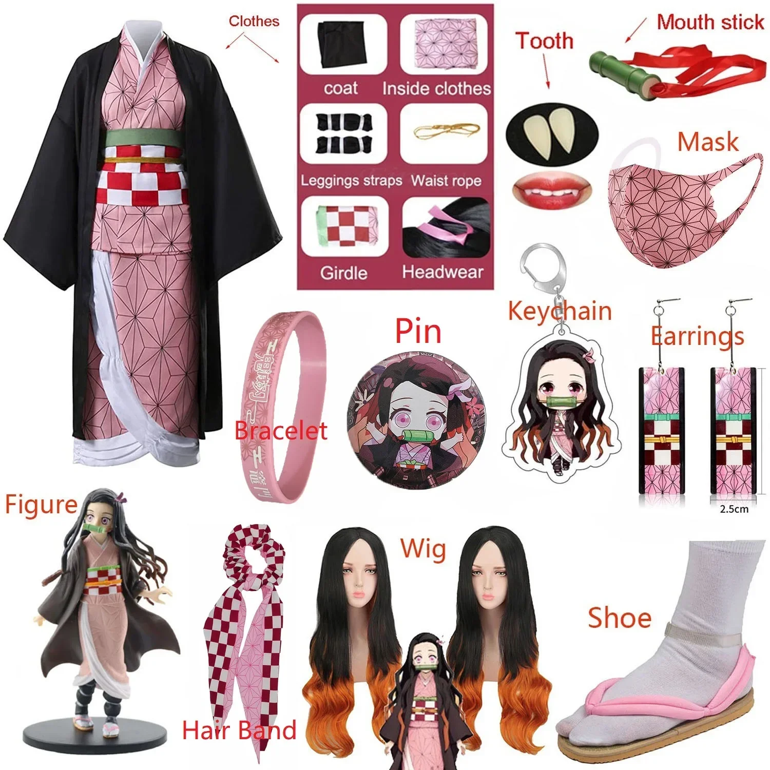 Adult Kids Anime   Kamado Nezu - огляд і ціна Anime Cosplay Nezuko
