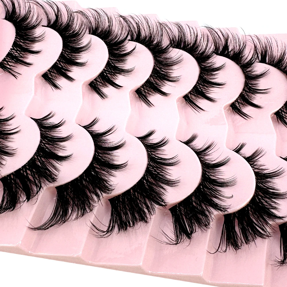 7/8PairsCat Eye Eyelashes mang - огляд і ціна Anime Cosplay Lashes