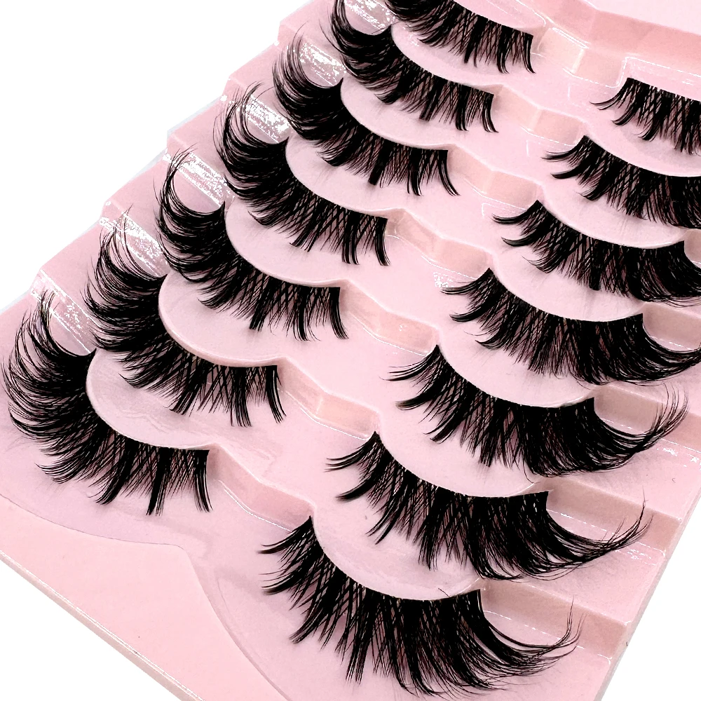 7/8PairsCat Eye Eyelashes mang - огляд і ціна Anime Cosplay Lashes